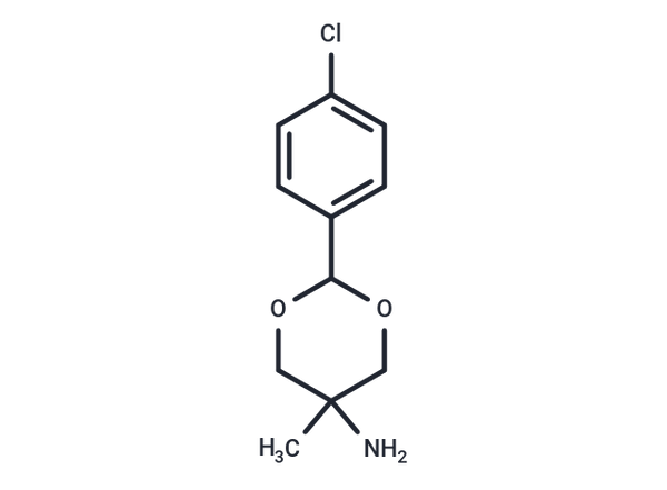 m-Dioxan-5-amine, 2-(p-chlorophenyl)-5-methyl- – Figure 1 of 1
