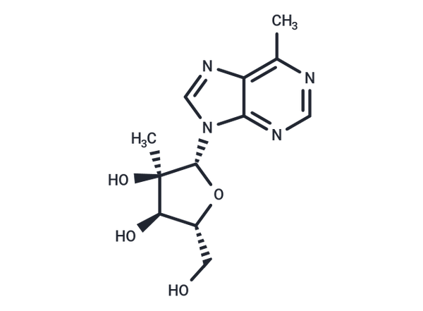 6-Methyl-9-(2-C-Methyl-beta-D-ribofuranosyl) purine – Figure 1 of 1