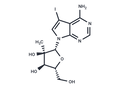 4-Amino-5-iodo-7-(2-b-C-methyl-β-D-ribofuranosyl)-7H-pyrrolo[2,3-d]pyrimidine – Figure 1 of 1