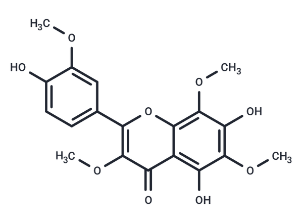 4',5,7-Trihydroxy 3,3',6,8-tetramethoxyflavone – Figure 1 of 1
