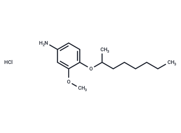 m-Anisidine, 4-((1-methylheptyl)oxy)-, hydrochloride – Figure 1 of 1