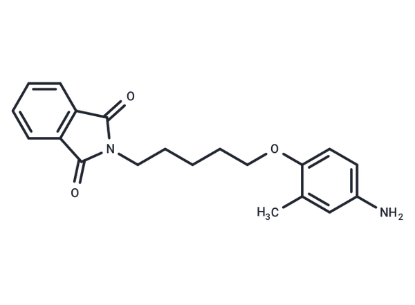 Phthalimide, N-(5-(4-amino-o-tolyloxy)pentyl)- – Figure 1 of 1