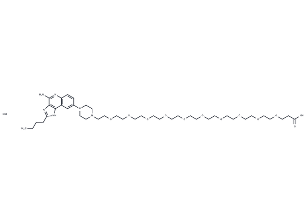 TLR7/8 agonist 4 hydroxy-PEG10-acid hydrochloride – Figure 1 of 1