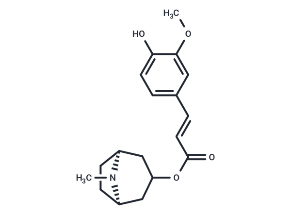 Tropanyl 3-hydroxy-4-methoxycinnamate – Figure 1 of 1