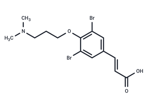 3,5-Dibromo-4-[3-(dimethylamino)propoxy]cinnamic acid – Figure 1 of 1