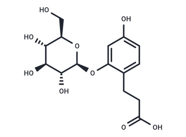 2-(?-D-Glucopyranosyloxy)-4-hydroxybenzenepropanoi – Figure 1 of 1