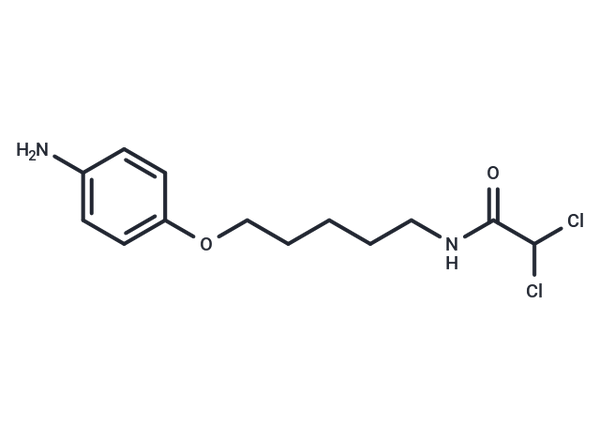 Acetamide, N-(5-(p-aminophenoxy)pentyl)-2,2-dichloro- – Figure 1 of 1