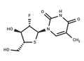 2'-Deoxy-2'-fluoro-5-methyl-4'-thio-a-D-arabinouridine – Figure 1 of 1