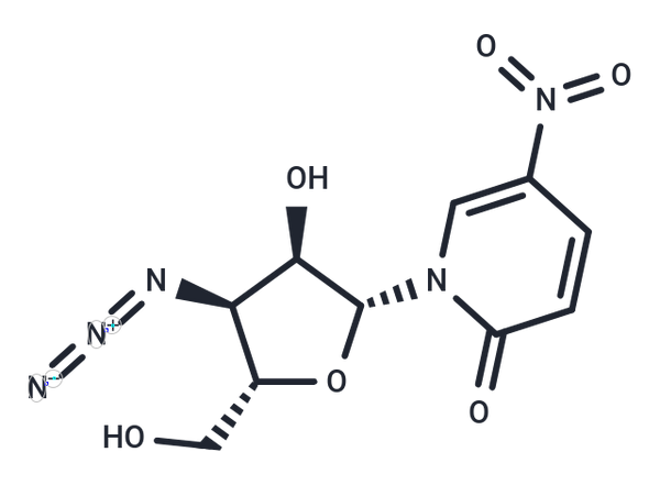 3'-Azido-3'-deoxy-5-nitro-4-deoxyuridine – Figure 1 of 1