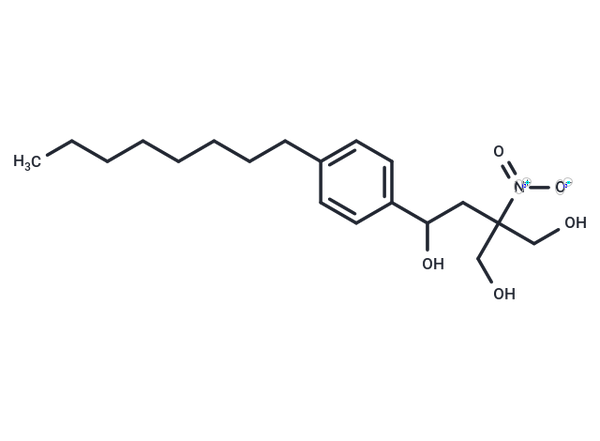 3-(Hydroxymethyl)-3-nitro-1-(4-octylphenyl)-1,4-butanediol – Figure 1 of 1