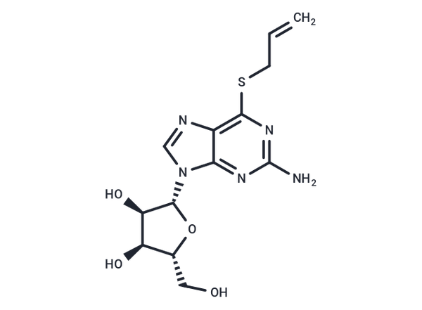 2-Amino-6-allylthio-9-(beta-D-ribofuranosyl)-9H-purine – Figure 1 of 1