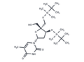 3',5'-Bis(O-t-butyldimethylsilyl)-4'-C-hydroxymethyl thymidine – Figure 1 of 1
