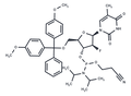 1-(2'-Deoxy-5'-O-DMT-2'-fluoro-b-D-arabinofuranosyl)thymine 3'-CE phosphoramidite – Figure 1 of 1