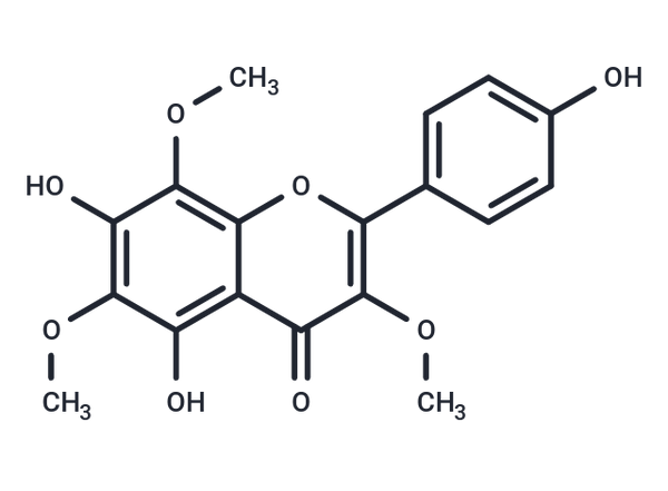 4',5,7-Trihydroxy 3,6,8-trimethoxyflavone – Figure 1 of 1