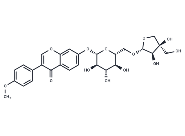 Formononetin, 7-O-[?-D-Apiofuranosyl-(1?6)-?-D-glu – Figure 1 of 1