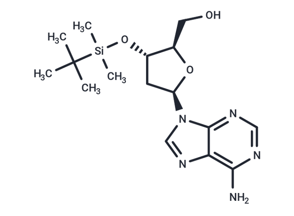 3'-O-(t-Butyldimethylsilyl)-2'-deoxyadenosine – Figure 1 of 1