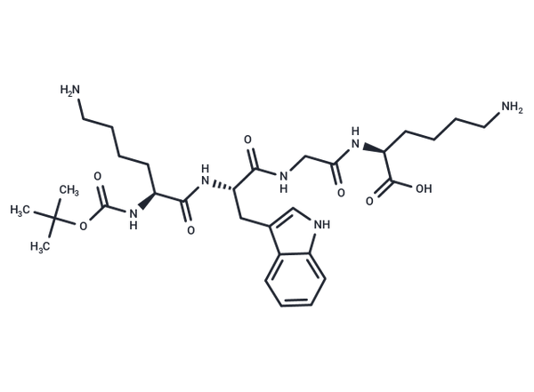 Butyloxycarbonyl-lysinyl-tryptophyl-glycyl-lysine – Figure 1 of 1