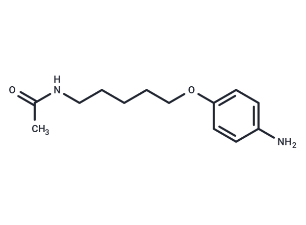 Acetamide, N-(5-(p-aminophenoxy)pentyl)- – Figure 1 of 1
