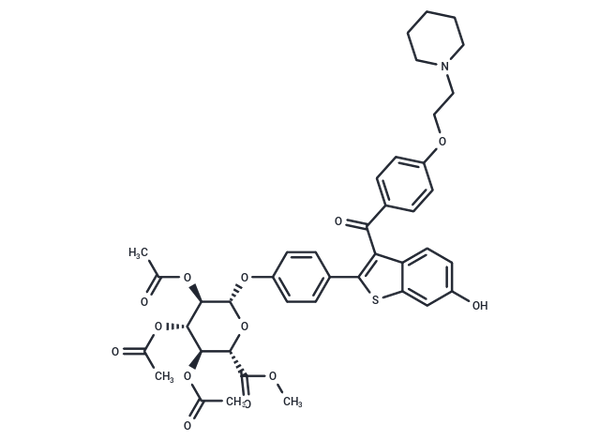 Methyl Raloxifene 4'-(2,3,4-Tri-O-acetyl-β-D-glycopyranuronate) – Figure 1 of 1