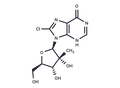 8-Chloro-2'-beta-C-methyl   inosine – Figure 1 of 1