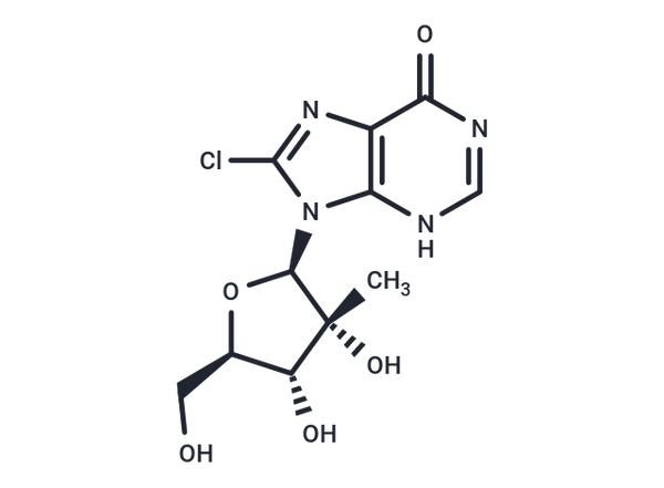 8-Chloro-2'-beta-C-methyl   inosine – Figure 1 of 1