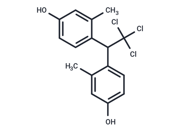 m-Cresol, 4,4'-(2,2,2-trichloroethylidene)di- – Figure 1 of 1