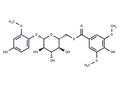 4-Hydroxy-2-methoxyphenol 1-O-(6-O-syringoyl)glucoside – Figure 1 of 1