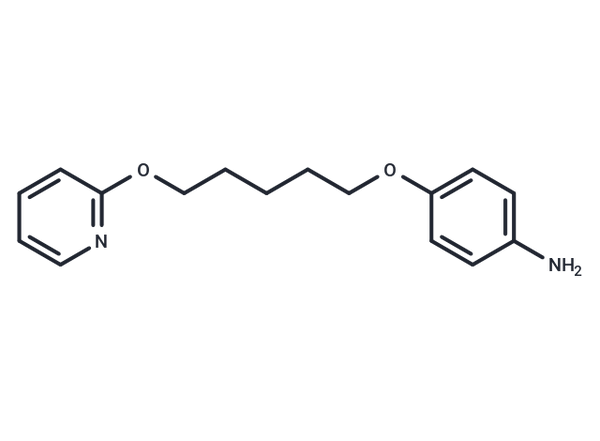 Pyridine, 2-(5-(p-aminophenoxy)pentyloxy)- – Figure 1 of 1