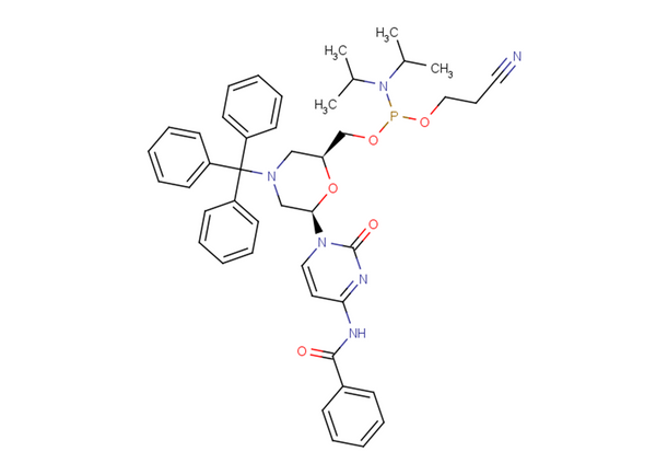 N-Trityl-N4-benzoyl-morpholino-C-5'-O-phosphoramidite – Figure 1 of 1