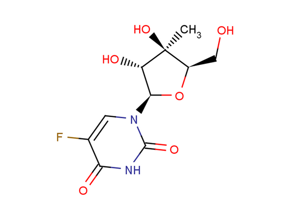 5-Fluoro-3'-beta-C-methyluridine – Figure 1 of 1