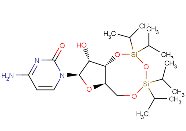 3,5-O-[1,1,3,3-tetrakis(1-methylethyl)-1,3-disiloxanediyl] cytidine – Figure 1 of 1