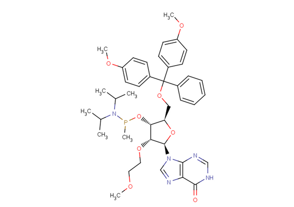 5'-O-DMTr-2'-O-MOE   inosine 3'-P-methyl phosphonamidite – Figure 1 of 1