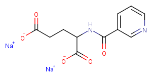 L-Glutamic acid, N-nicotinoyl-, disodium salt – Figure 1 of 1