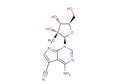 4-Amino-5-cyano-1-(2-b-C-methyl-b-D-ribofuranosyl)-7H-pyrrolo[2.3-d]pyrimidine – Figure 1 of 1