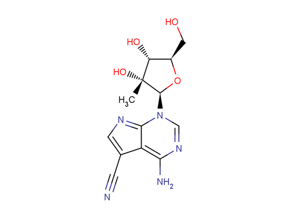 4-Amino-5-cyano-1-(2-b-C-methyl-b-D-ribofuranosyl)-7H-pyrrolo[2.3-d]pyrimidine – Figure 1 of 1