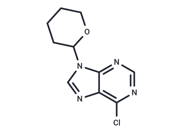 6-Chloro-9-(tetrahydro-2-pyranyl)purine – Figure 1 of 1