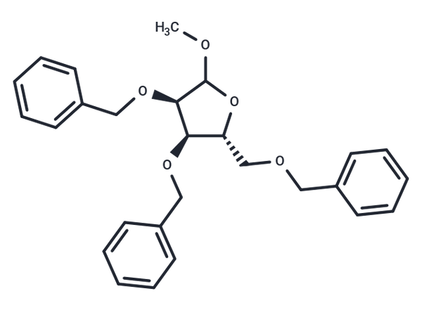Methyl  2,3,5-tri-O-benzyl-D-ribofuranoside – Figure 1 of 1