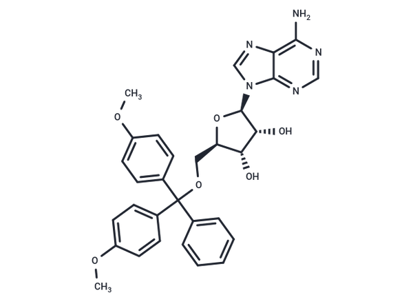 5'-O-(4,4'-dimethoxytrityl)adenosine – Figure 1 of 1