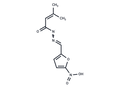 Crotonic acid, 3-methyl-, (5-nitrofurfurylidene)hydrazide – Figure 1 of 1