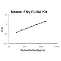 Mouse IFN gamma EZ-Set ELISA Kit standard curve