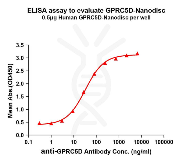 Human GPRC5D full length protein-synthetic nanodisc – Figure 1 of 1