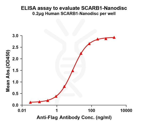 Human SCARB1 full length protein-synthetic nanodisc – Figure 1 of 1