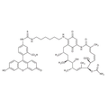 Chemical structure of Geldanamycin- FITC (SIH-113), a Hsp90 inhibitor. Molecular Formula: C55H63N5O13S. Molecular Weight: 560.6 g/mol.