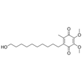 Chemical structure of Idebenone (SIH-150), a Quinone antioxidant and free radical scavenger. CAS #: 58186-27-9. Molecular Formula: C19H30O5. Molecular Weight: 338.44 g/mol.