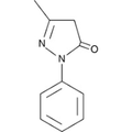Chemical structure of Edaravone (SIH-152), a Free radical scavenger. CAS #: 89-25-8. Molecular Formula: C10H10N2O. Molecular Weight: 174.2 g/mol.
