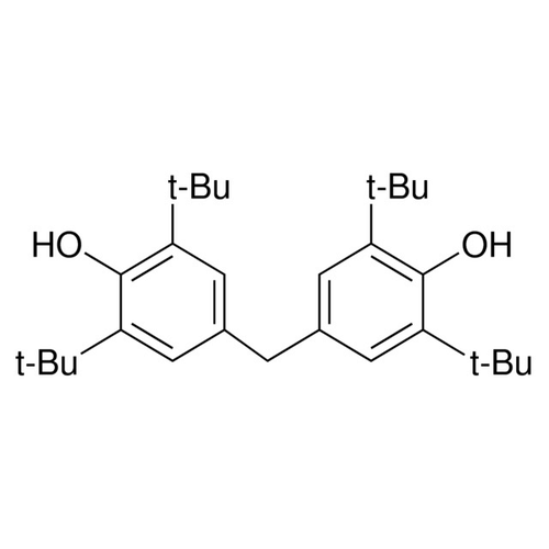 Chemical structure of bis-BHT (SIH-154), a Phenolic antioxidant. CAS #: 118-82-1. Molecular Formula: C29H44O2. Molecular Weight: 424.7 g/mol.