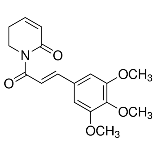 Chemical structure of Piperlongumine (SIH-156), a Apoptosis inducer in oxidative stressed cells. CAS #: 20069-09-4. Molecular Formula: C17H19NO5. Molecular Weight: 317.3 g/mol.