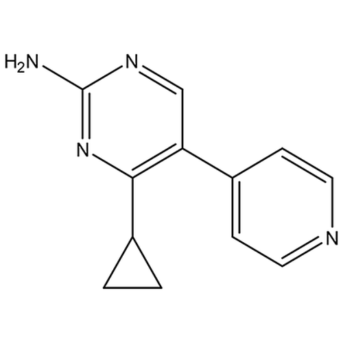 Chemical structure of J9 (SIH-182), a Glucocorticoid resistance inhibitor. CAS #: . Molecular Formula: C12H12N4. Molecular Weight: 212.26 g/mol.