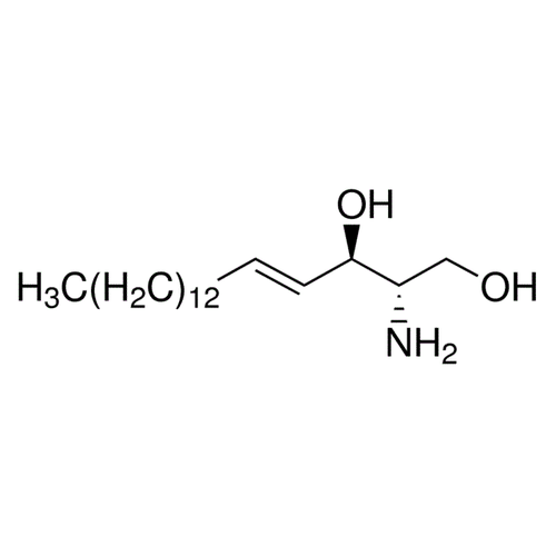 Chemical structure of Sphingosine (SIH-202), a Protein Kinase C inhibitor. CAS #: 123-78-4. Molecular Formula: C18H37NO2. Molecular Weight: 299.49 g/mol.