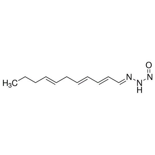 Chemical structure of Triacsin C (SIH-203), a Fatty acyl-CoA synthase inhibitor. CAS #: 76896-80-5. Molecular Formula: C11H17N3O . Molecular Weight: 207.27 g/mol.